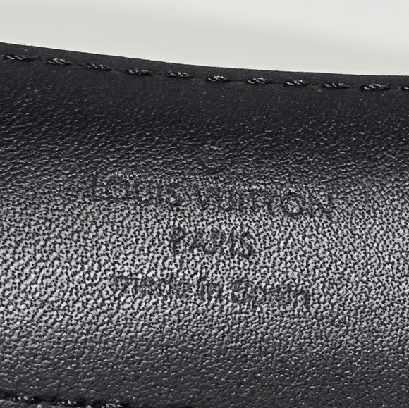 LOUIS VUITTON Sz 36 Belt M/L Sanctuary Force Damier Graphite Black Mens 32"-36". - Picture 15 of 16